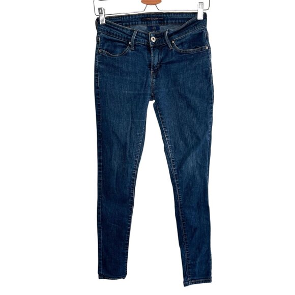 Levis Womens Original Jeans Legging Style Dark Wash Stretch Denim Size 4 skinny - Picture 1 of 11